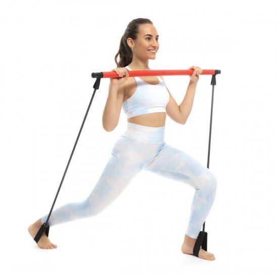 acheter barre de fitness avec élastiques et guide d'exercices chez rosalina shop - 28